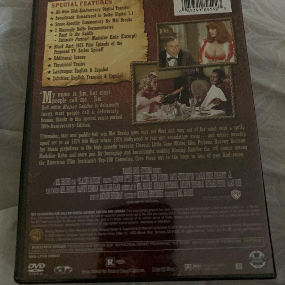 Blazing Saddles 30th Anniversary Special Edition DVD - Picture 2 of 2